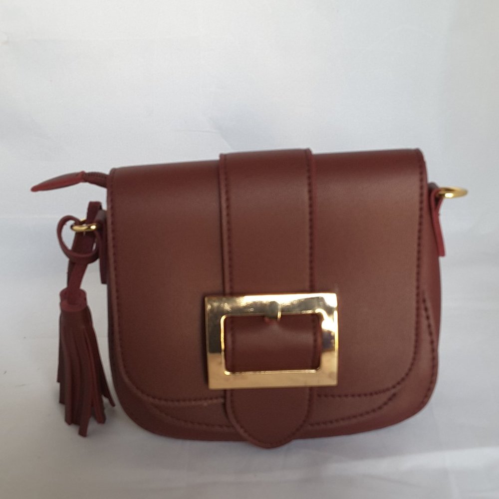 FAUX LEATHER CROSSBODY PURSE